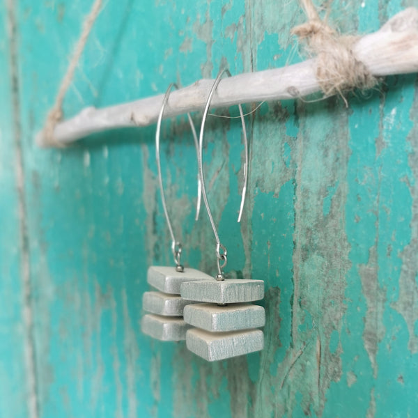 PAINTED SILVER JEWELERY - Cube Shape