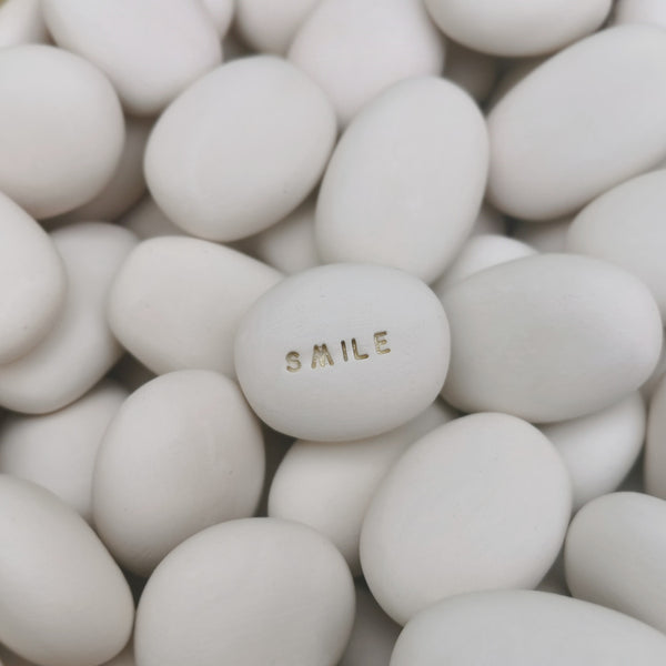 SMILE - Motivation ceramic stones