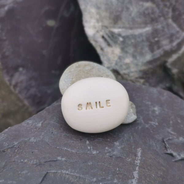 SMILE - Motivation ceramic stones