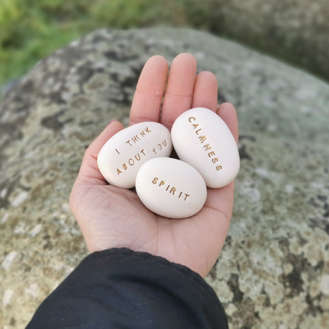 SPIRIT - Spiritual ceramic pebble, gift, motivation, decoration