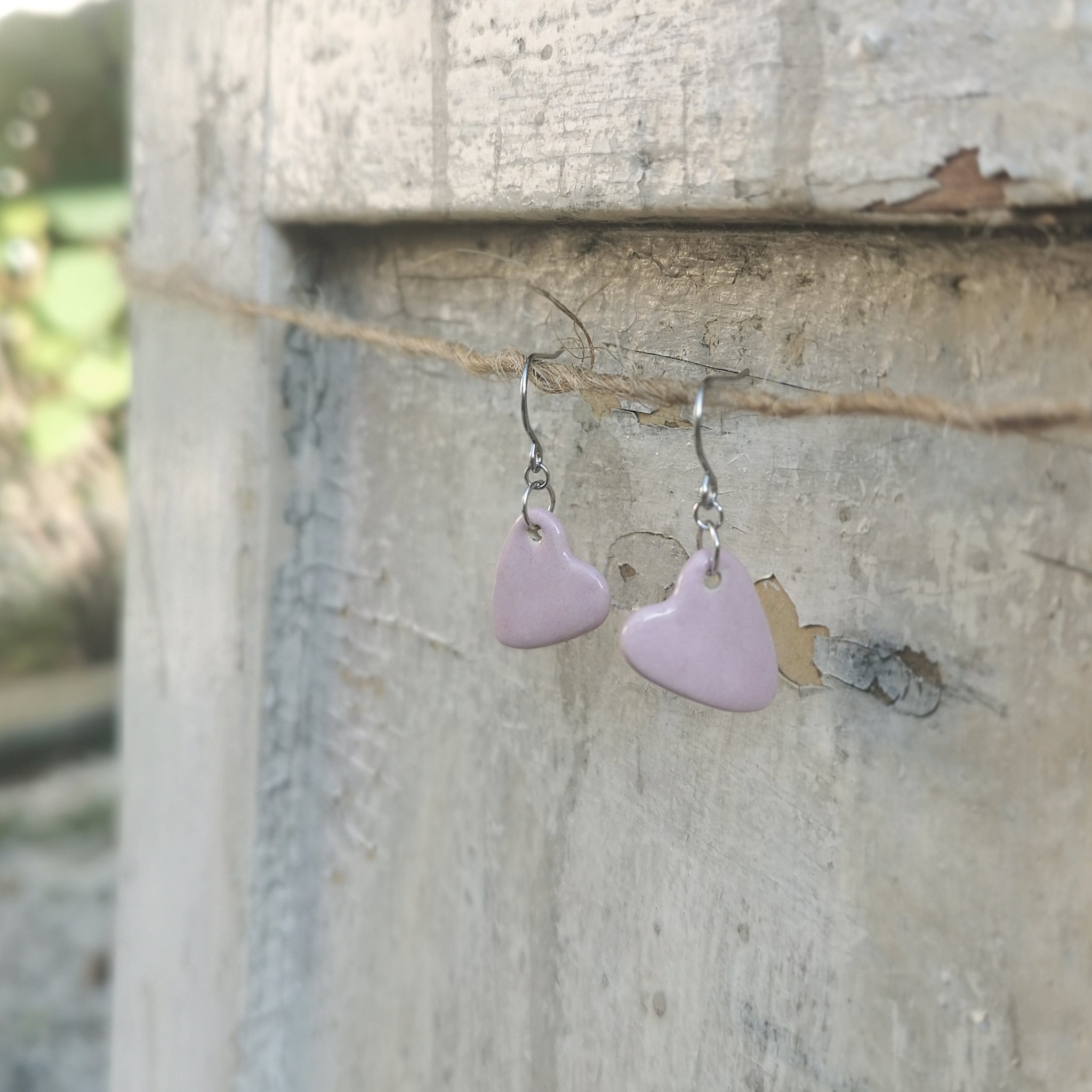 Orecchini in ceramica, superficie speciale, gioielli fatti a mano