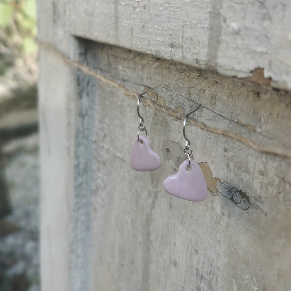 Orecchini in ceramica, superficie speciale, gioielli fatti a mano