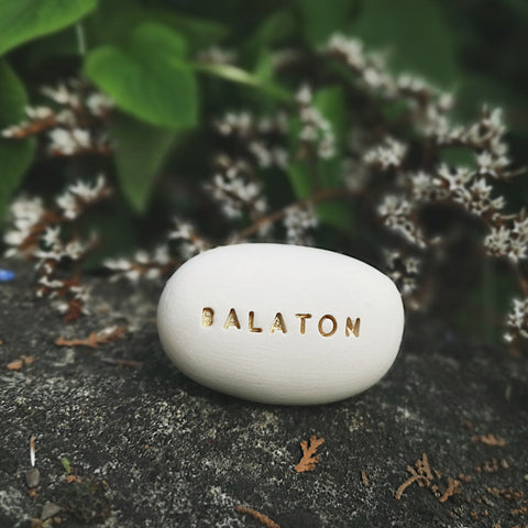 BALATON - Gravel with inscription