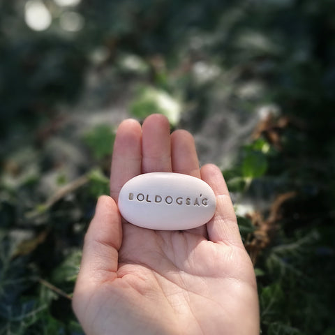 BOLDOGSÁG - Wedding gift, wedding gift, message pebble