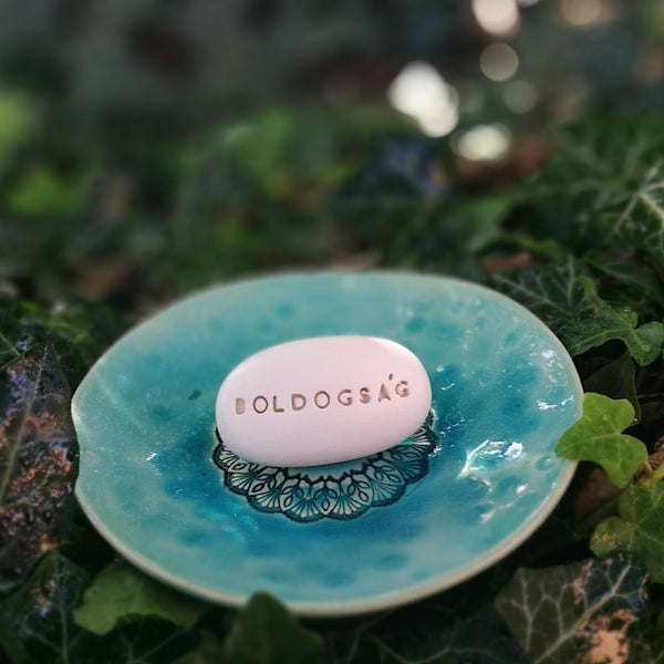 BOLDOGSÁG - Regalo di nozze, regalo di nozze, ciottolo per messaggi