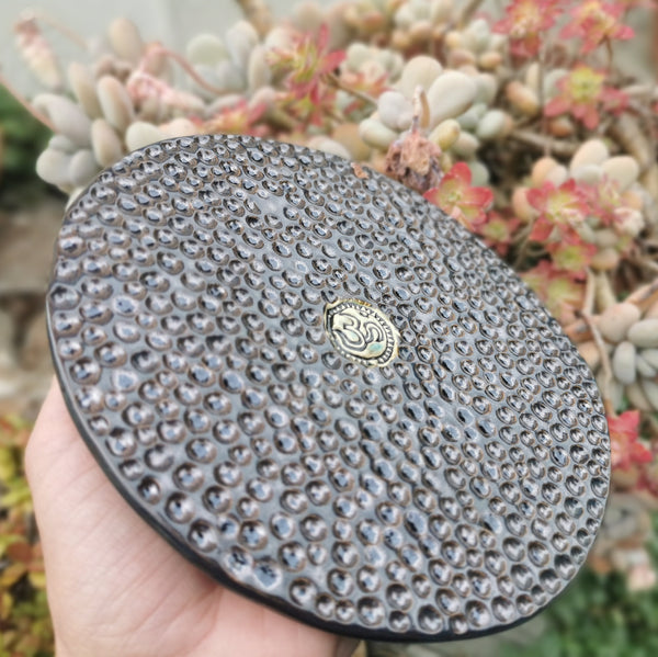 Bronze gold flat bowl