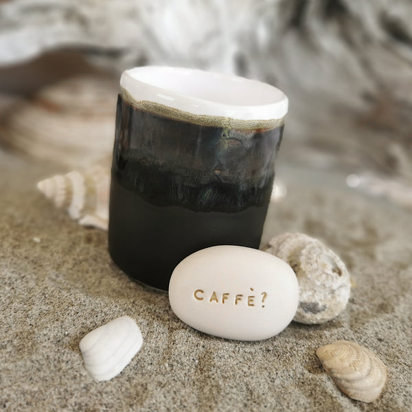 CAFFÉ? - Ceramic decoration pebble