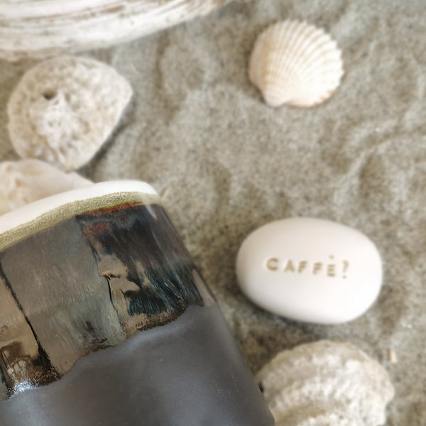 CAFFÉ? - Ceramic decoration pebble
