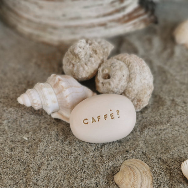 CAFFÉ? - Ceramic decoration pebble