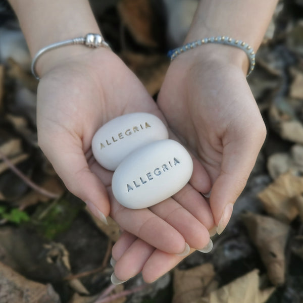 AMORE - Messaggio d'amore sul sassolino in ceramica, regalo fatto a mano ideale per gli innamorati