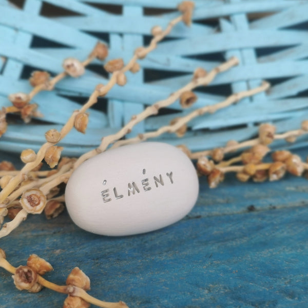 ÉLMÉNY - Ceramic magic pebble, motivation gift