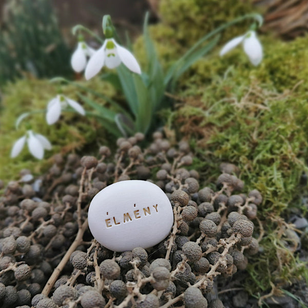 ÉLMÉNY - Ceramic magic pebble, motivation gift