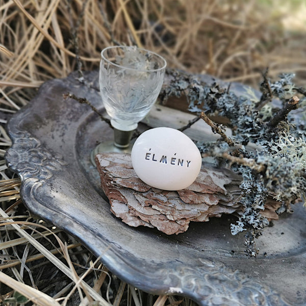 ÉLMÉNY - Ceramic magic pebble, motivation gift