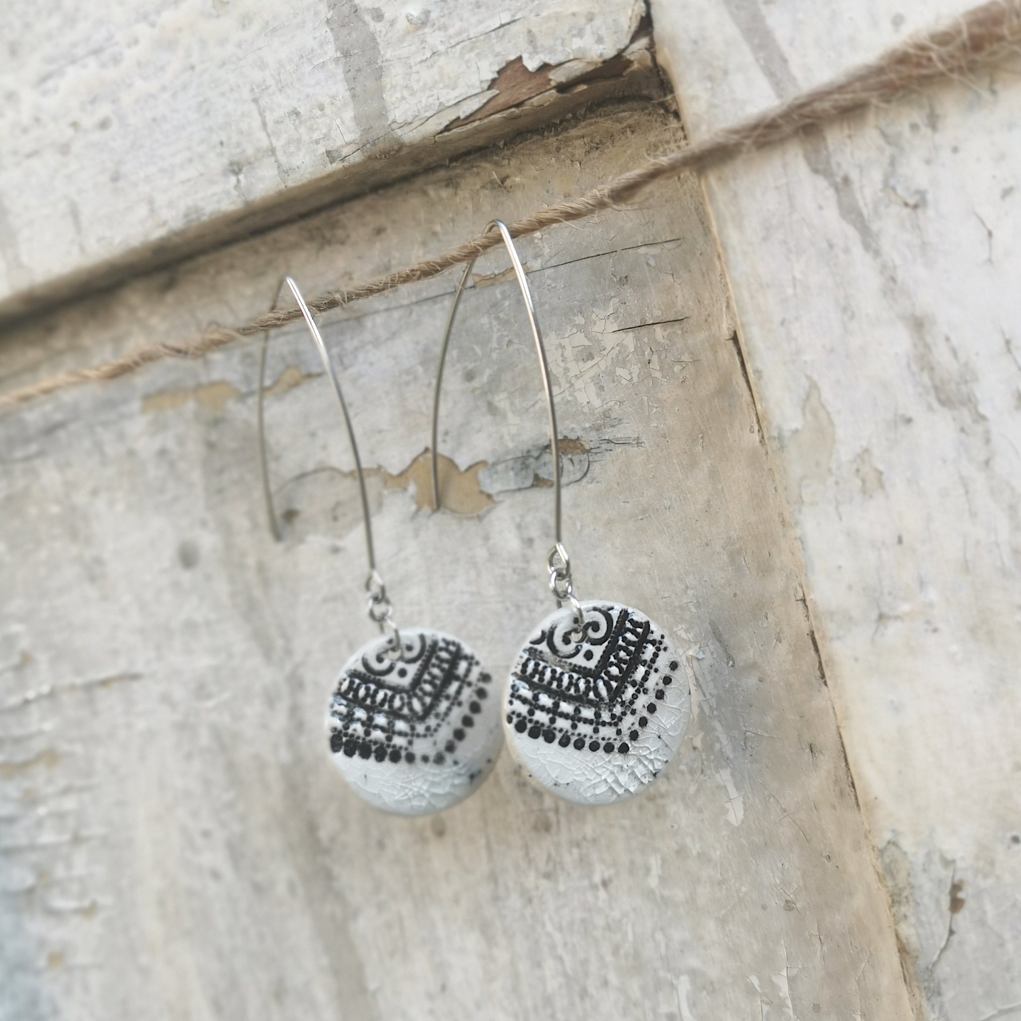 Gioielli romantici in ceramica fatti a mano 