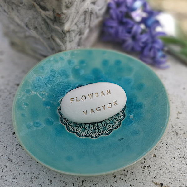 FLOWBAN VAGYOK - Motivation gift, ceramic small gift