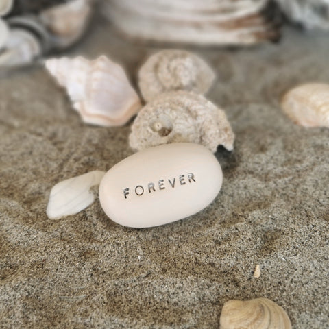 FOREVER - Motivational incribed message pebble