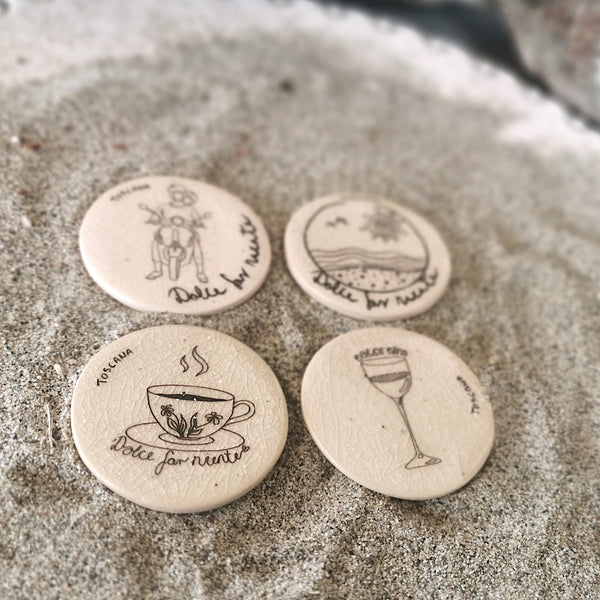 Magnete da frigo in ceramica, souvenir dall'Toscana
