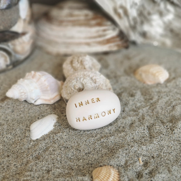 INNER HARMONY - Motivational, spirituality magic message pebble