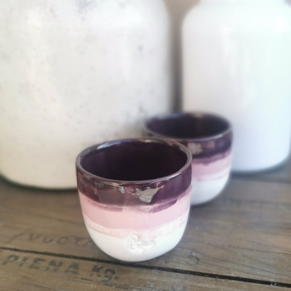 TAZZINA DA CAFFÉ rustica in ceramica effetto pietra, 100 ml
