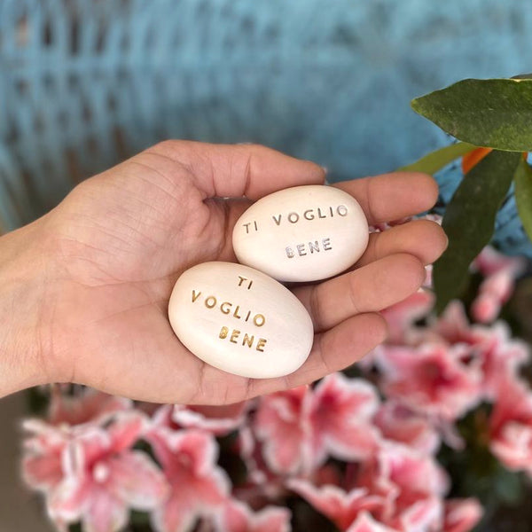 TI VOGLIO BENE - Regalo in ceramica con messaggio motivazionale iscritto