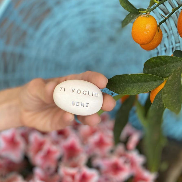TI VOGLIO BENE - Regalo in ceramica con messaggio motivazionale iscritto