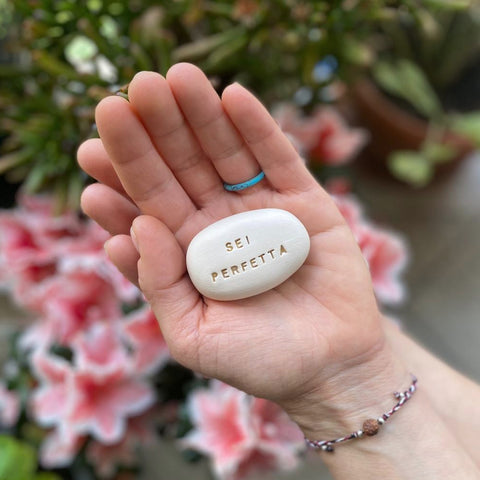 SEI PERFETTA - Motivation message stones