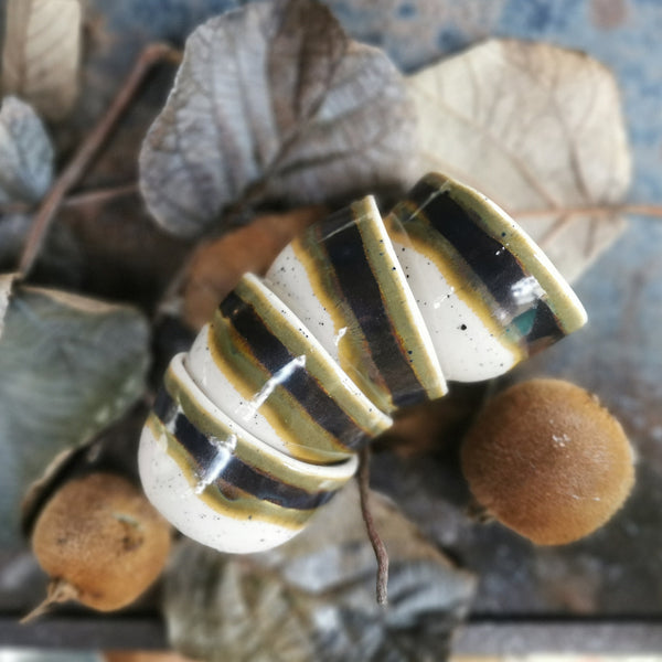 Tazzina da caffè nero anticato opaco, 100 ml