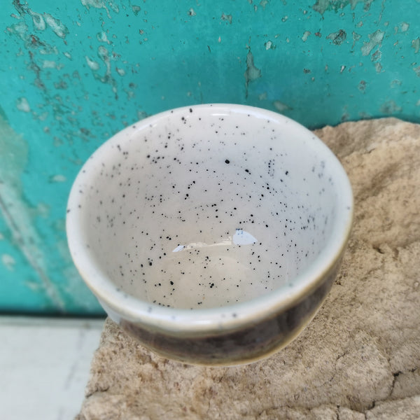 Tazzina da caffè nero anticato opaco, 100 ml