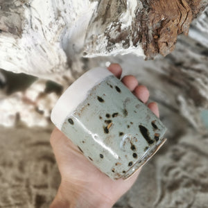 Tazza da caffè in ceramica rustica effetto pietra, 200 ml