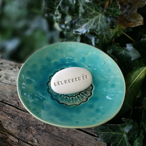 LELKESEDÉS - Motivation on handmade ceramic pebbles