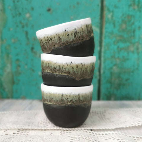 Tazza da caffè moderna fatta a mano effetto pelle di coccodrillo, 100 ml 