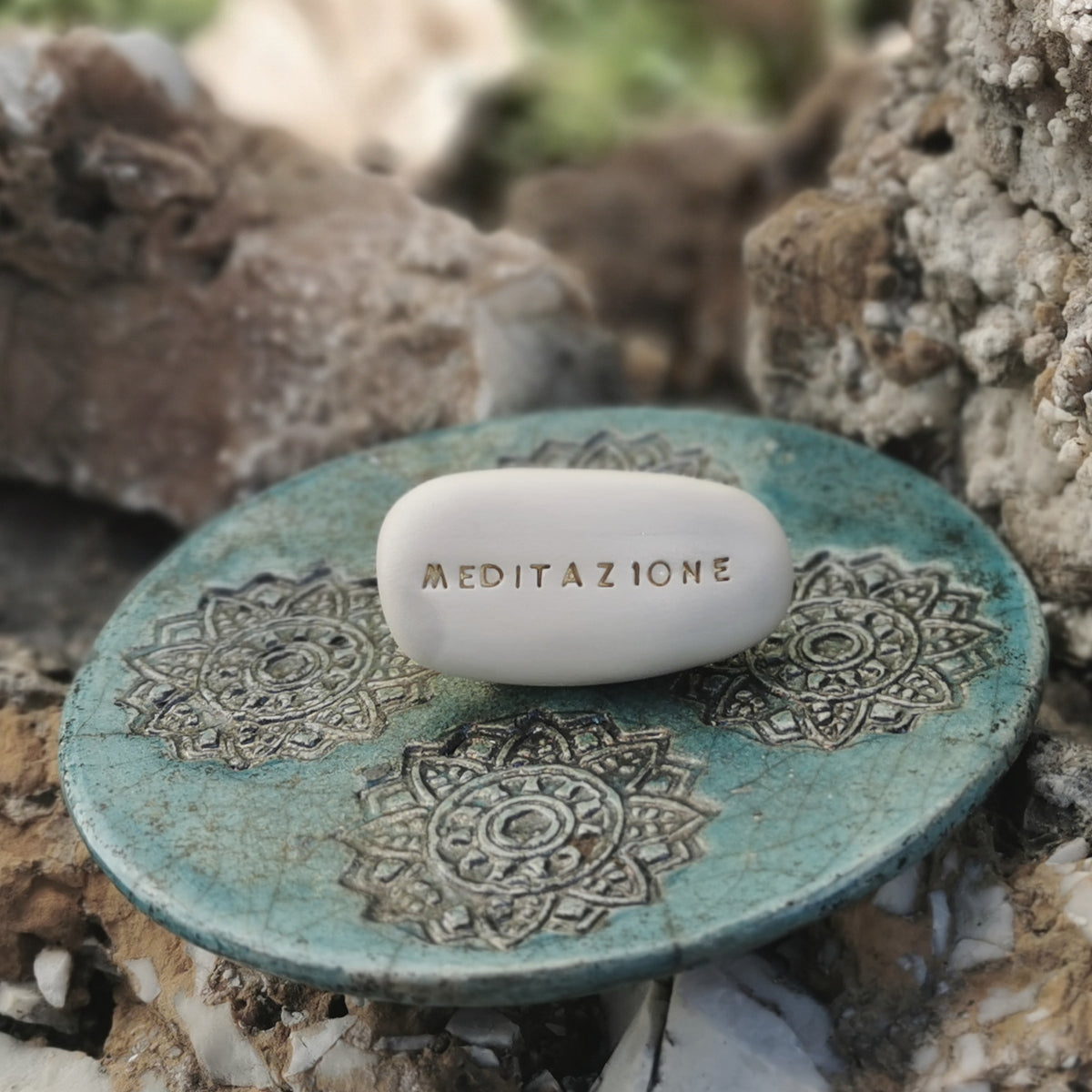 MEDITAZIONE - Inspirational magic pebble – Ceramica Magica