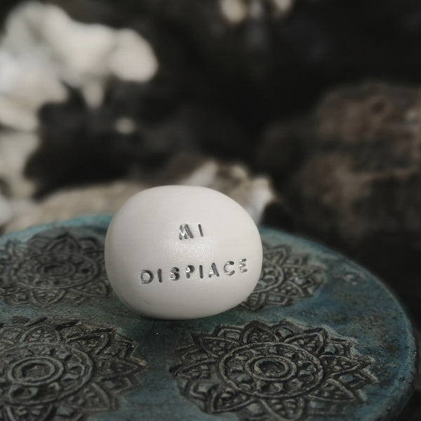 MI DISPIACE - Ceramic pebble with magic word