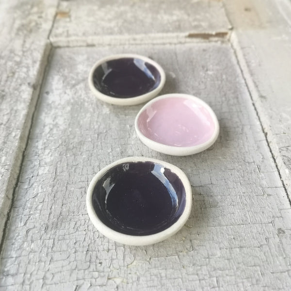 Set di mini ciotole in ceramica, colori diversi