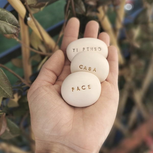 PACE - Ceramic magic message stone