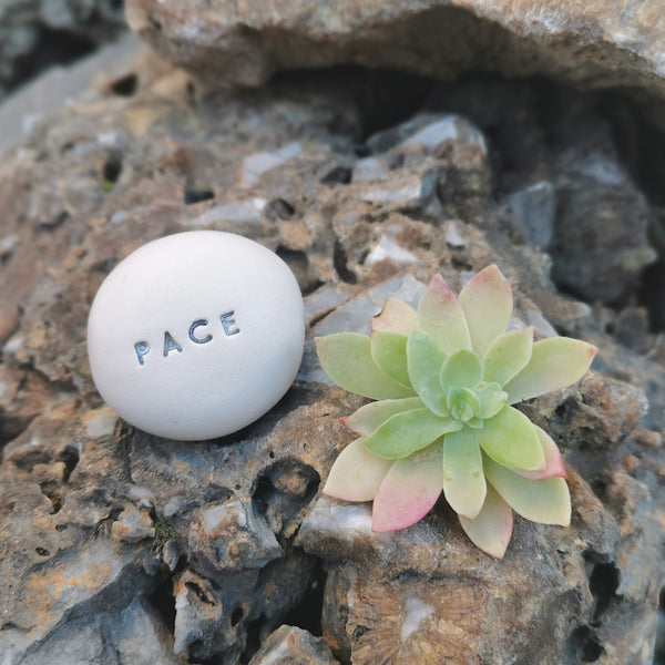 PACE - Ceramic magic message stone