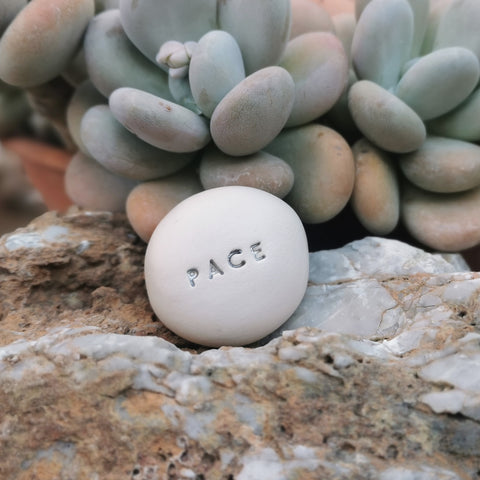 PACE - Ceramic magic message stone