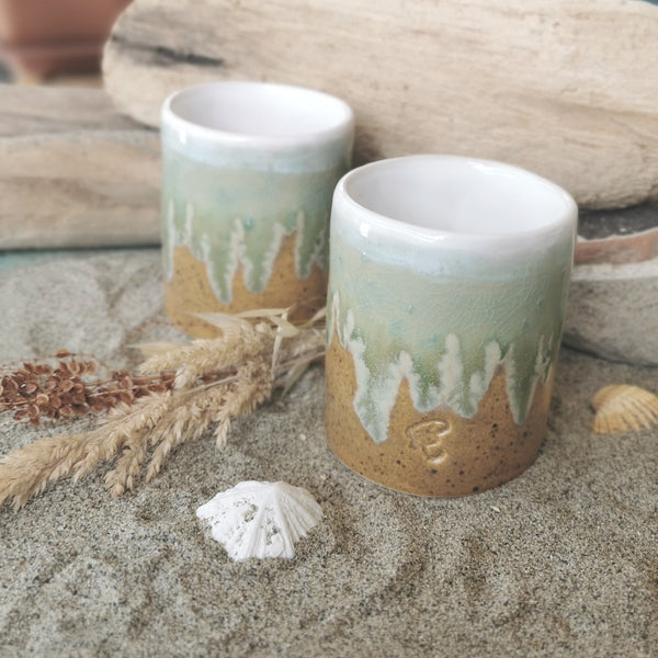 Tazza da caffè "Sandy Beach" - Edizione limitata, "CoupleCup" / 2 pezzi 