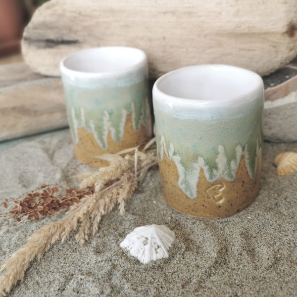 Tazza da caffè "Sandy Beach" - Edizione limitata, "CoupleCup" / 2 pezzi 