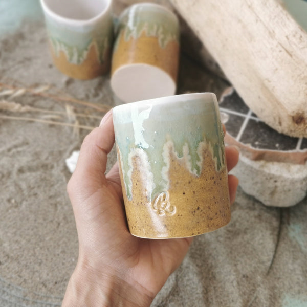 Tazza da caffè "Sandy Beach" - Edizione limitata, "CoupleCup" / 2 pezzi 