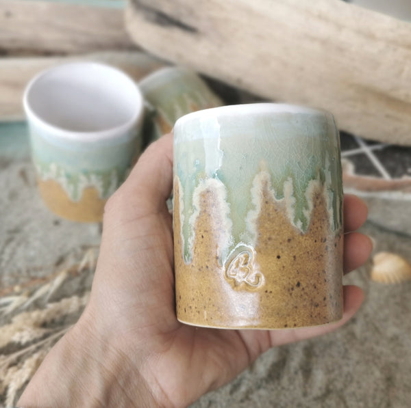 Tazza da caffè "Sandy Beach" - Edizione limitata, "CoupleCup" / 2 pezzi 