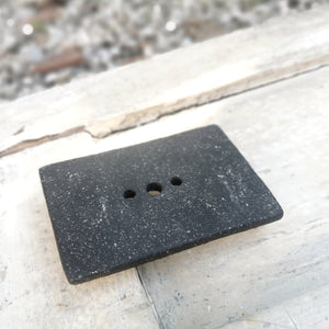 Sparkling black ceramic soap dish, NOW 25% OFF!