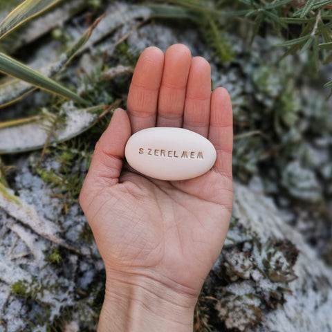 SZERELMEM - A love message carved in stone