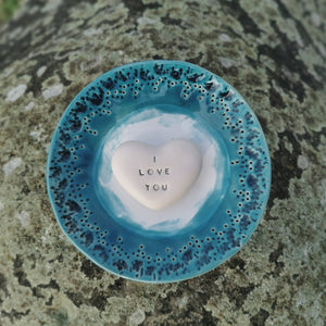 I LOVE YOU - Ceramic Magic Heart