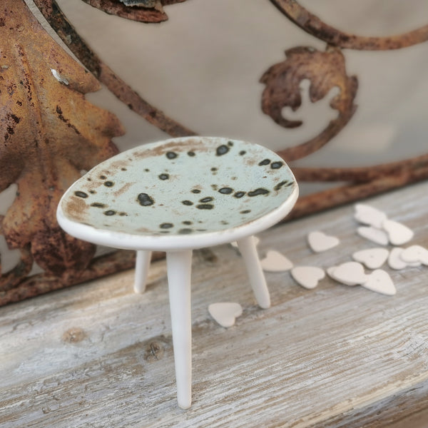 Modern mini bowl, jewelry holder, decorative stone effect ceramic