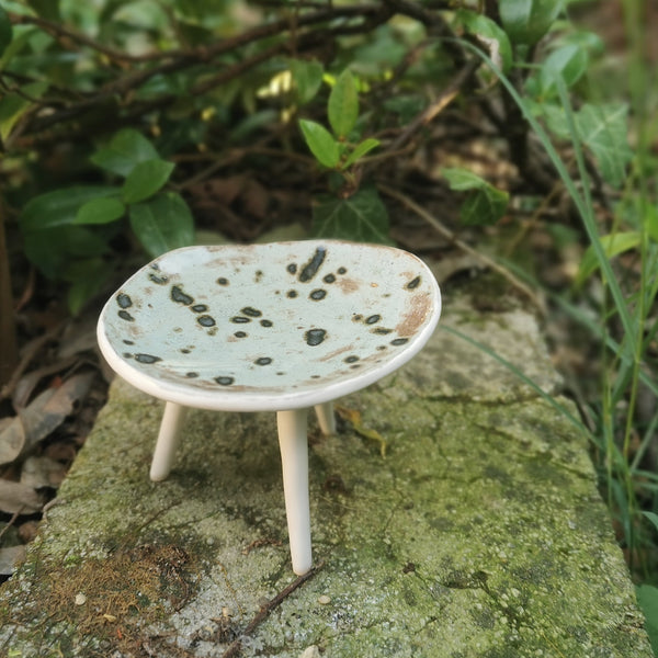 Modern mini bowl, jewelry holder, decorative stone effect ceramic