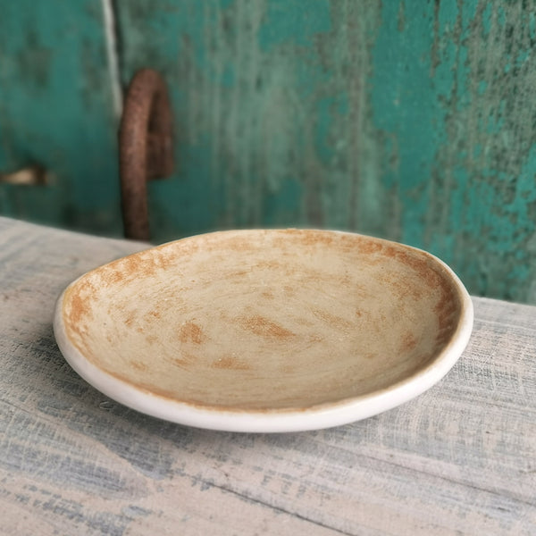 Rustic terra - white color mini bowl