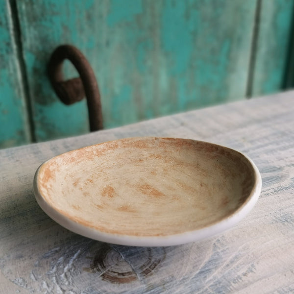 Rustic terra - white color mini bowl