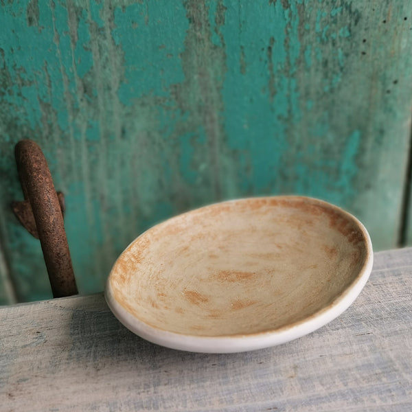 Rustic terra - white color mini bowl