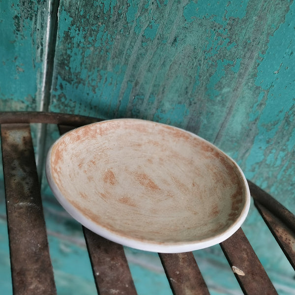 Rustic terra - white color mini bowl